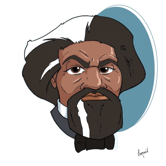 Beards Frederick Douglass Illustration