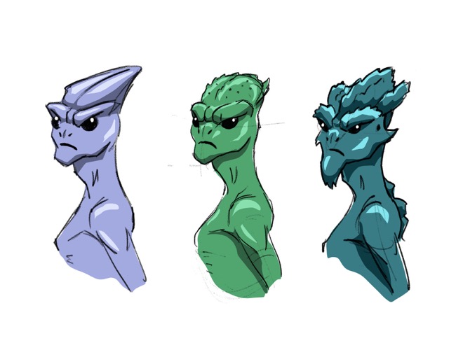 Reptilian Character Design